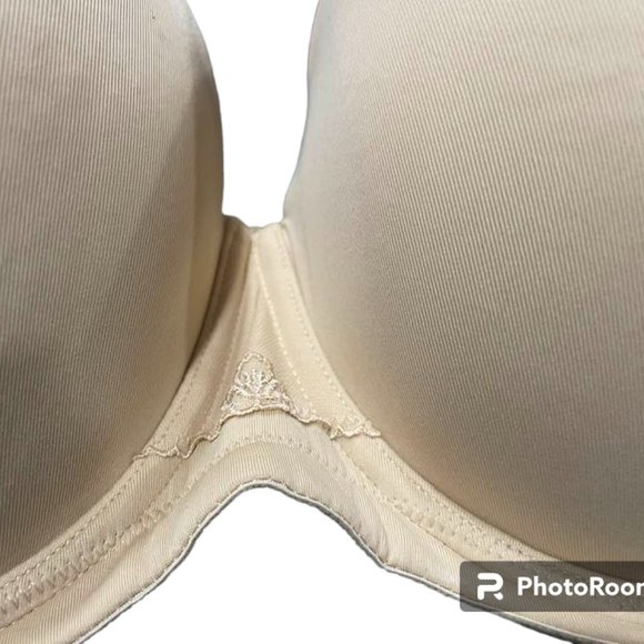 Strapless Underwire Beige Padded Bra - size 38H - Picture 12 of 13